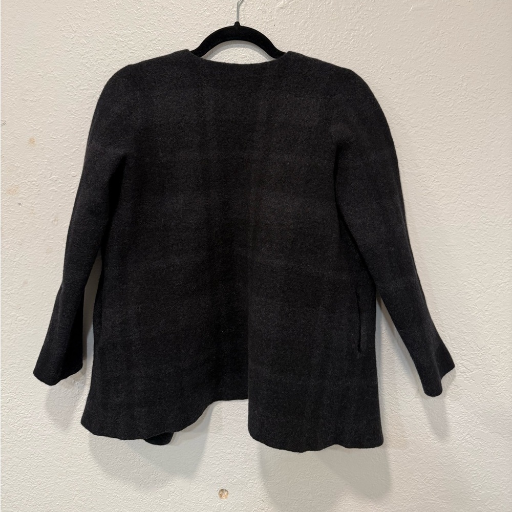 Eileen Fisher 100% Merino Wool Open Front Jacket Cardigan – Size M - Picture 2 of 7